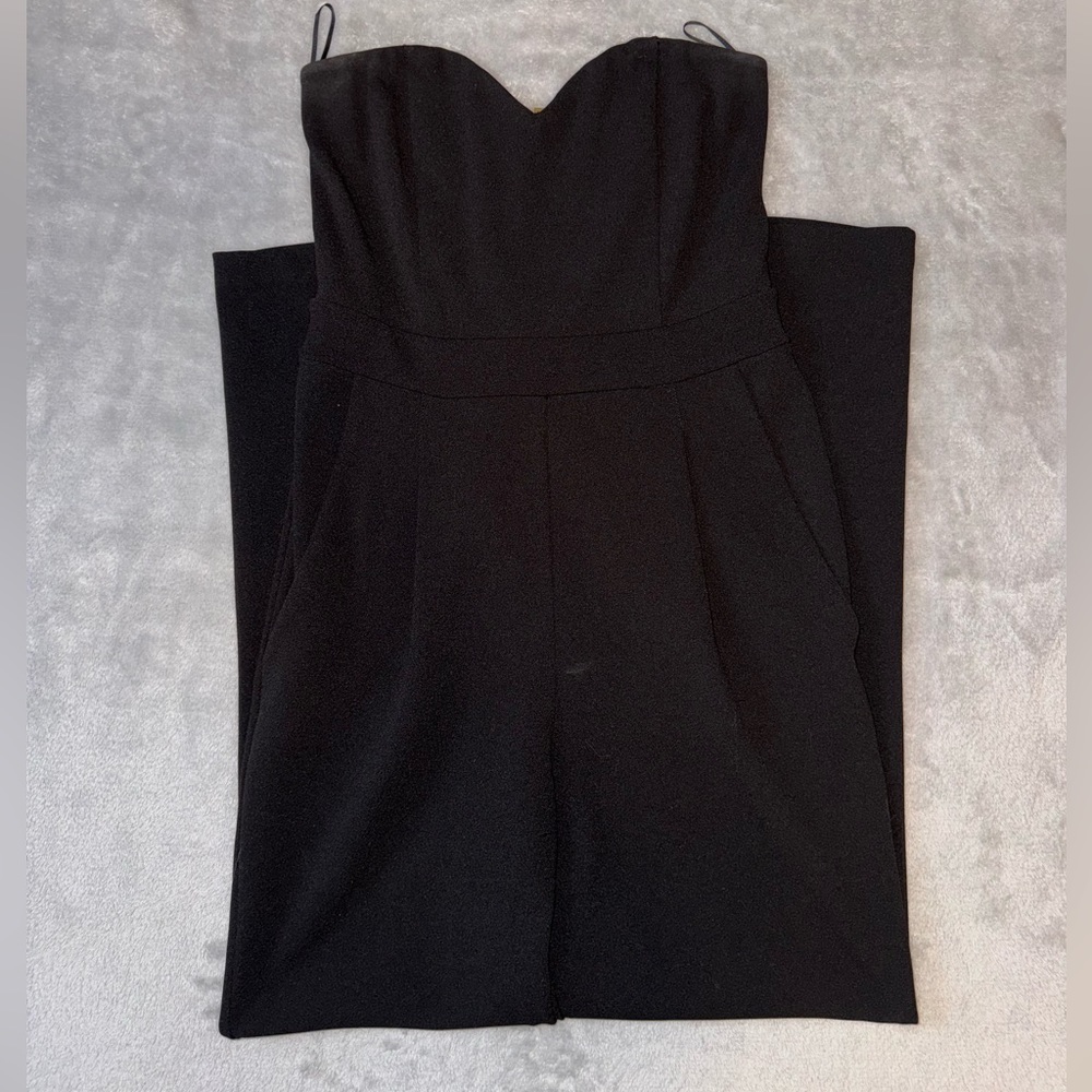 Express Black Shoulderless Pant Suit